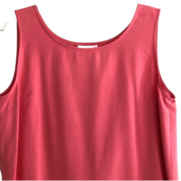 Talbots Pure Silk Skirt Set Sz 10-12 Y2k Elegant 2 Piece Tank Top & Skirt - Picture 4 of 15